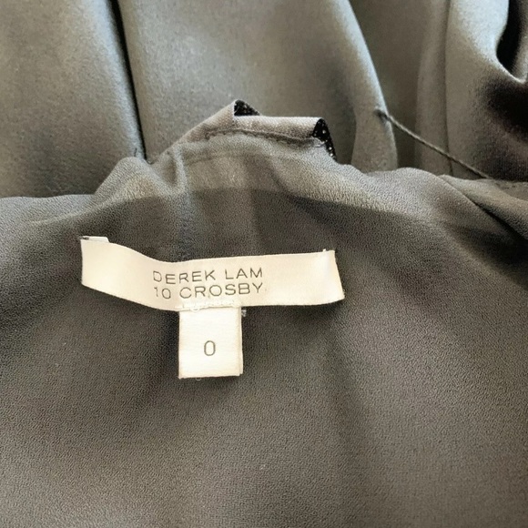 Derek Lam 10 Crosby Black Cocktail Dress w/ Fringe - size 0 Extra Small - Picture 4 of 5